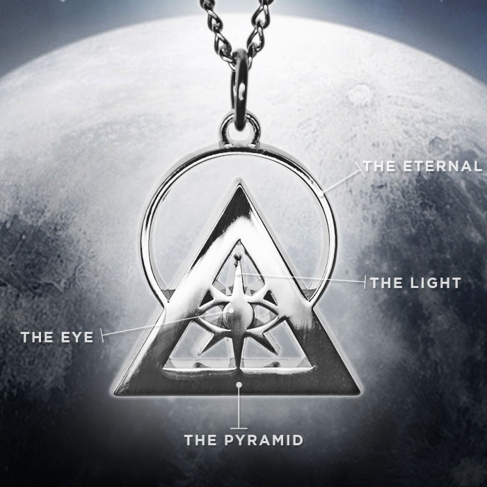 Silver Rhodium Illuminati Talisman - Image 4