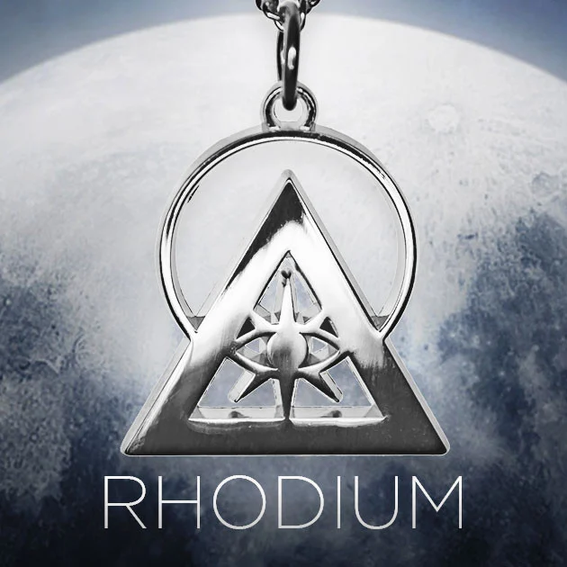 Silver Rhodium Illuminati Talisman - Image 2